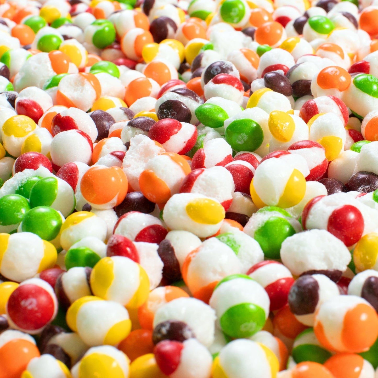 Frozen Rainbow - Freeze Dried Skittles (original, sour, wild berry, & smoothie) - Crazy Nate - candy