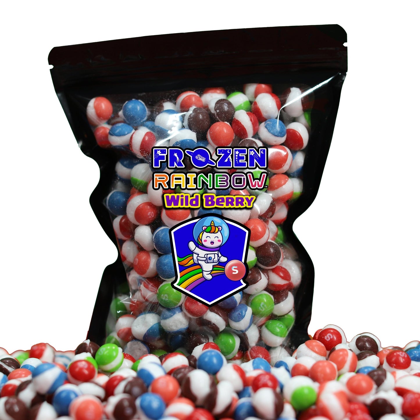 Frozen Rainbow - Freeze Dried Skittles (original, sour, wild berry, & smoothie) - Crazy Nate - candy