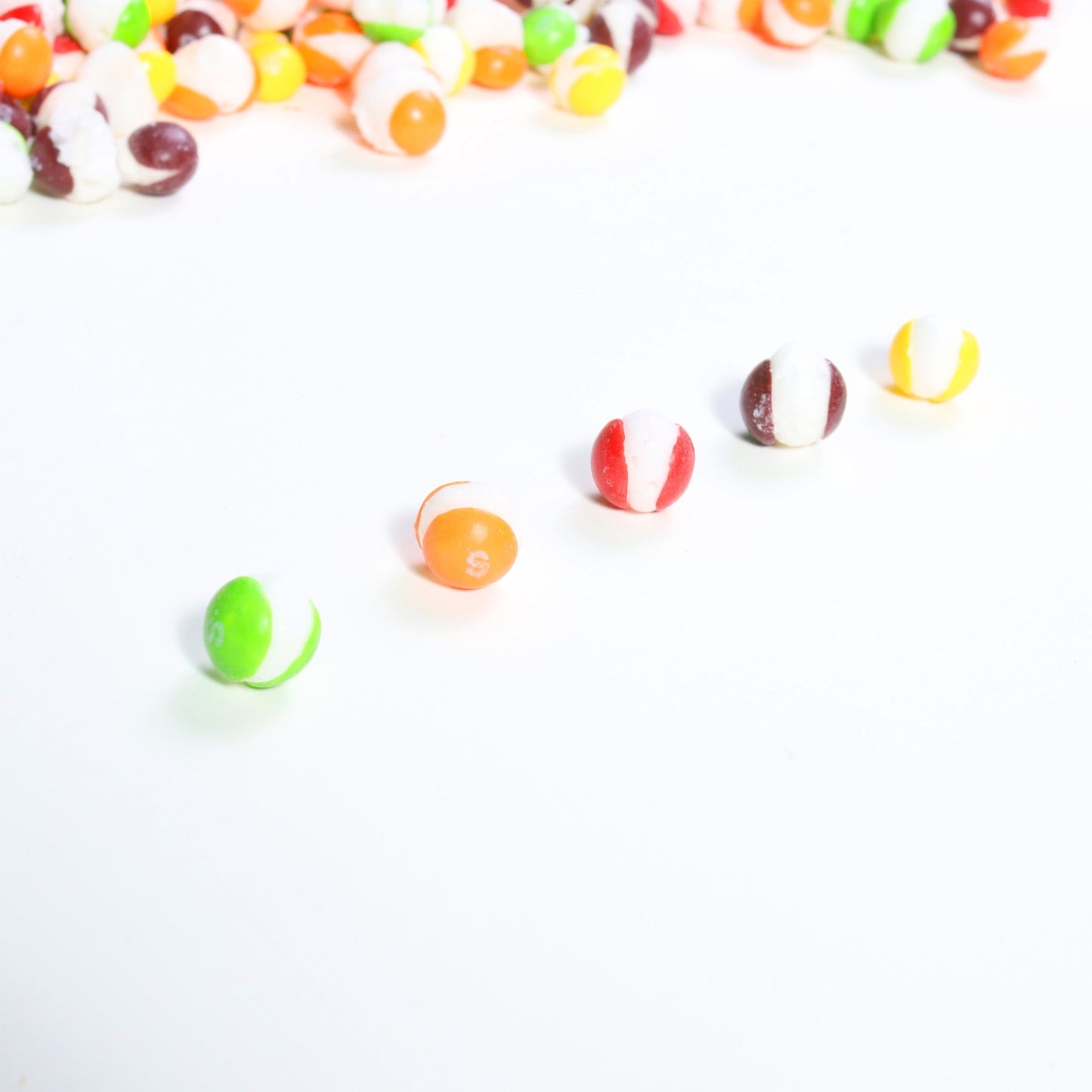 Frozen Rainbow - Freeze Dried Skittles (original, sour, wild berry, & smoothie) - Crazy Nate - candy