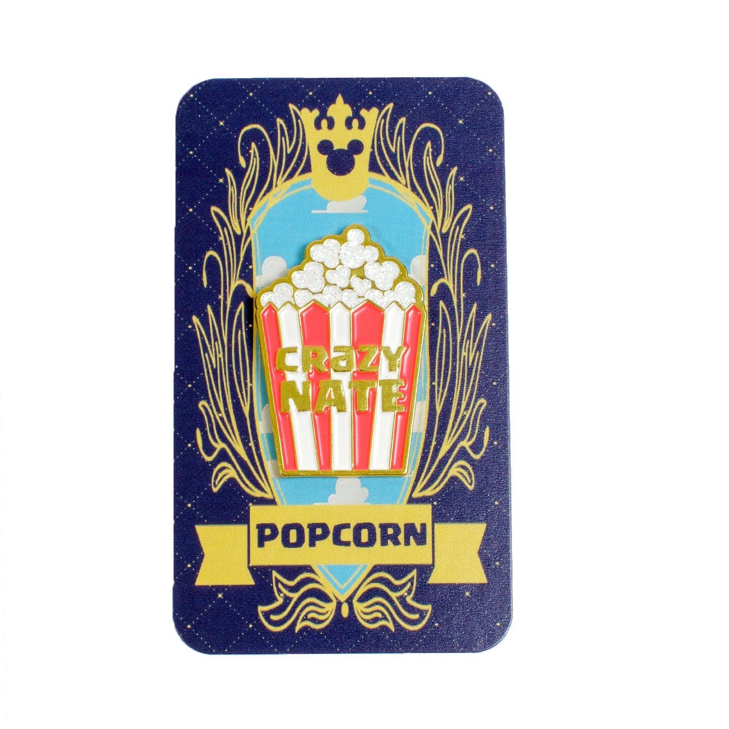 Popcorn Pin - Crazy Nate - wristband