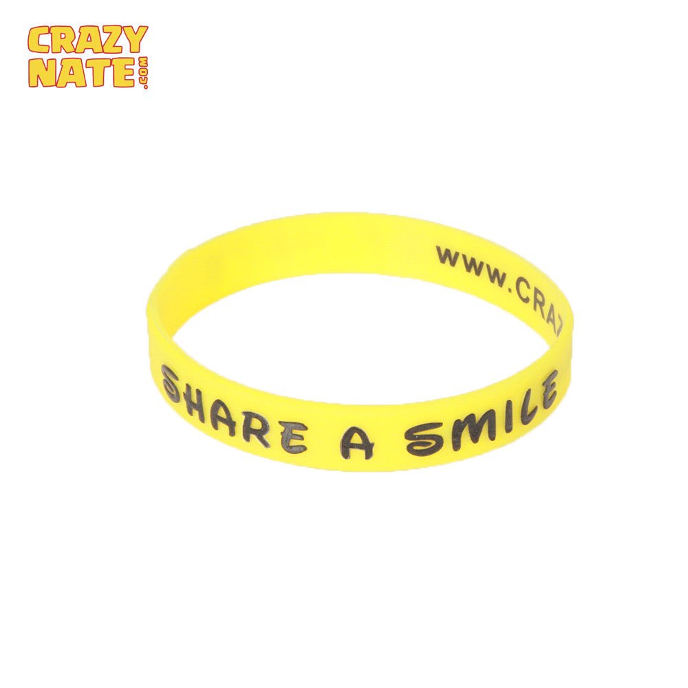 Share a Smile Wristband (Glow in the dark) - Crazy Nate - wristband