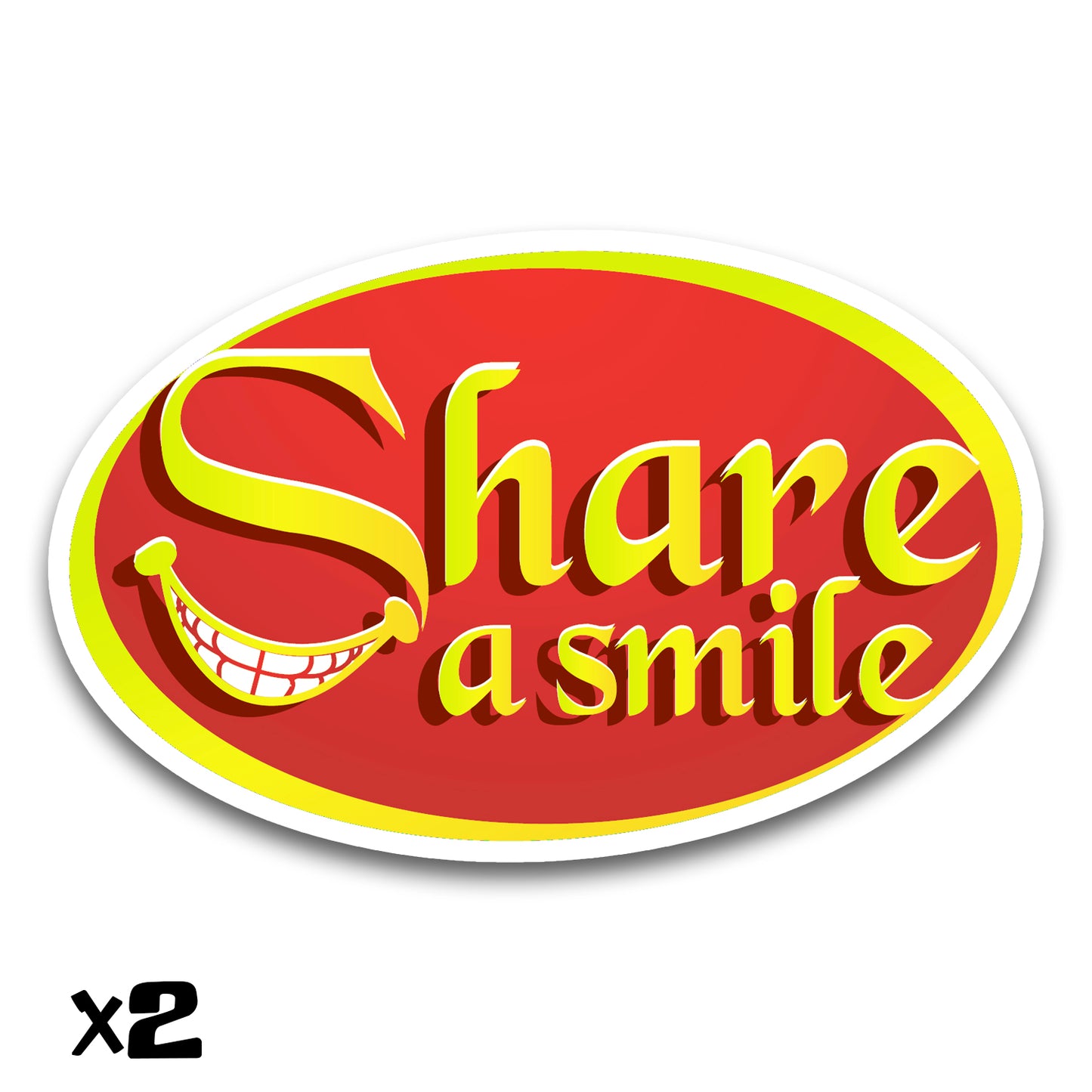 2 Share a Smile Stickers